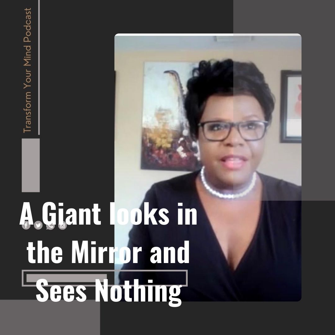 Coach Myrna Giant looks mirror sees nothing