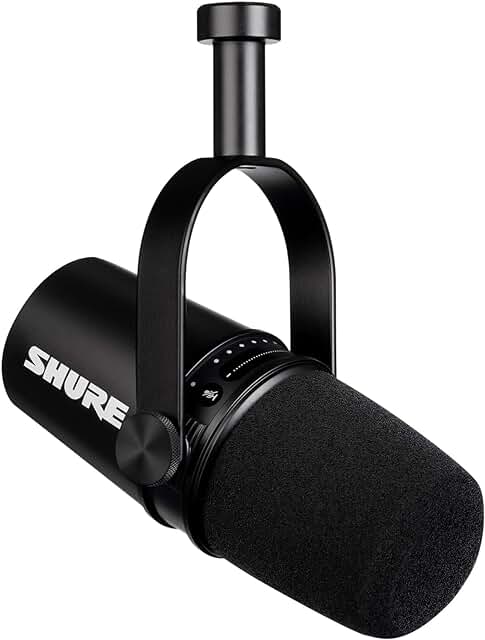 Shure MV7 USB Microphone for Podcasting